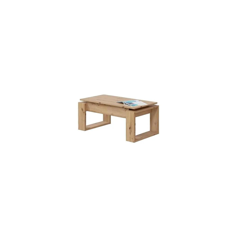 Dohányzó asztalok Bigbuy Table basse Ciara à plateau relevable chêne