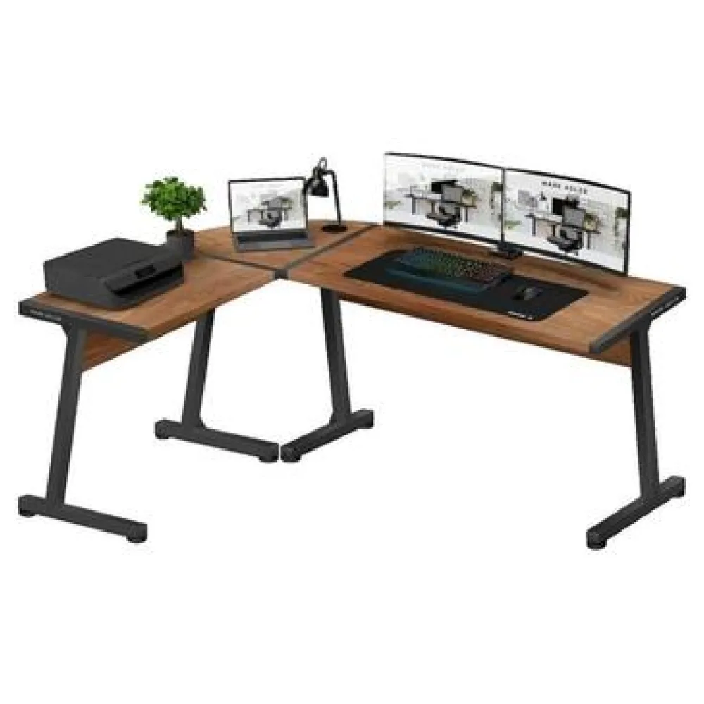 Íróasztalok Mark Adler Bureau Leader 5.5 WN design en L noir