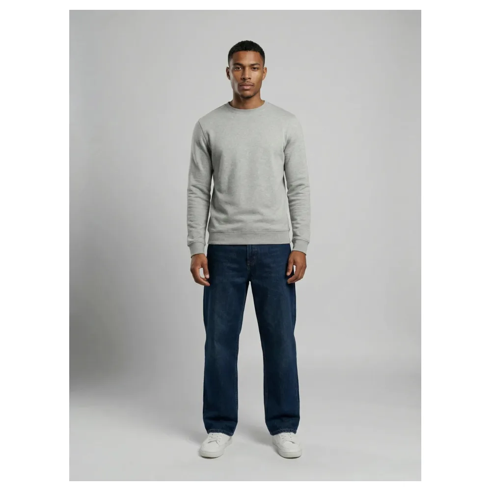 Sweat-shirt gris Made in France | Taille: S | Matière: Coton bio | Couleur: Gris chiné – Bild 5