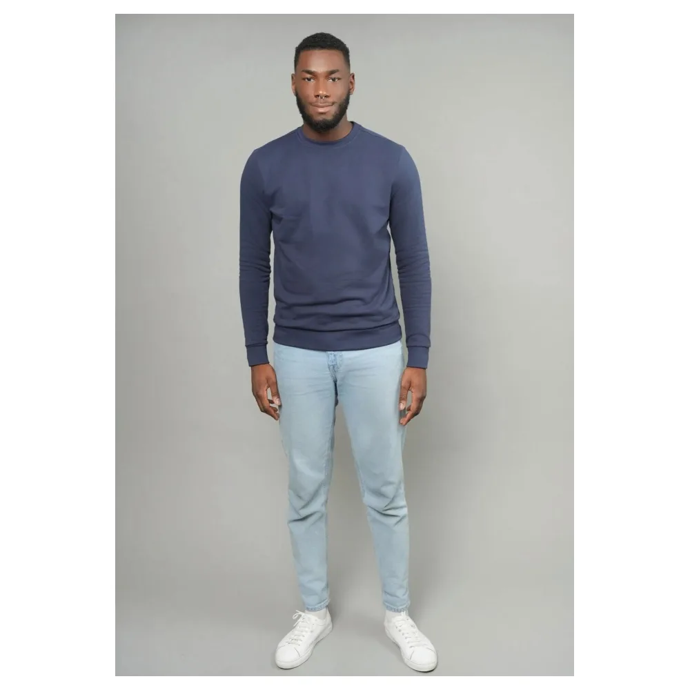 Sweat fabriqué en France | Taille: M | Matière: Coton organique | Couleur: Bleu – Bild 4
