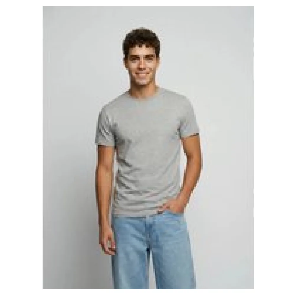T-shirt gris Made in France | Taille: S | Matière: Coton | Couleur: Gris chiné – Bild 2
