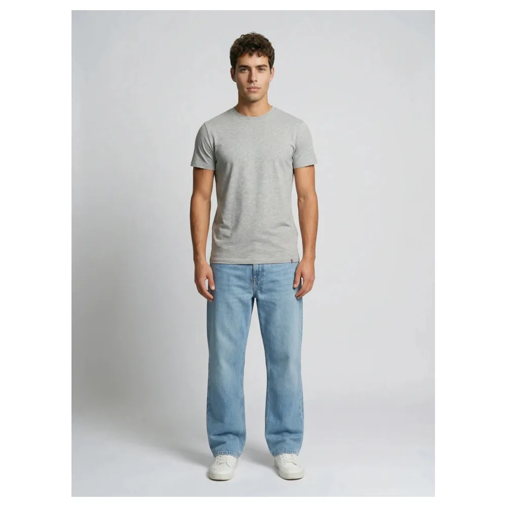 T-shirt gris Made in France | Taille: L | Matière: Coton | Couleur: Gris chiné – Bild 5