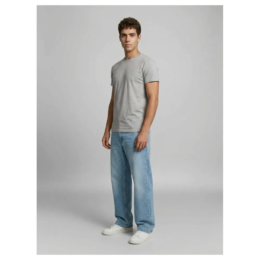 T-shirt gris Made in France | Taille: L | Matière: Coton | Couleur: Gris chiné – Bild 6