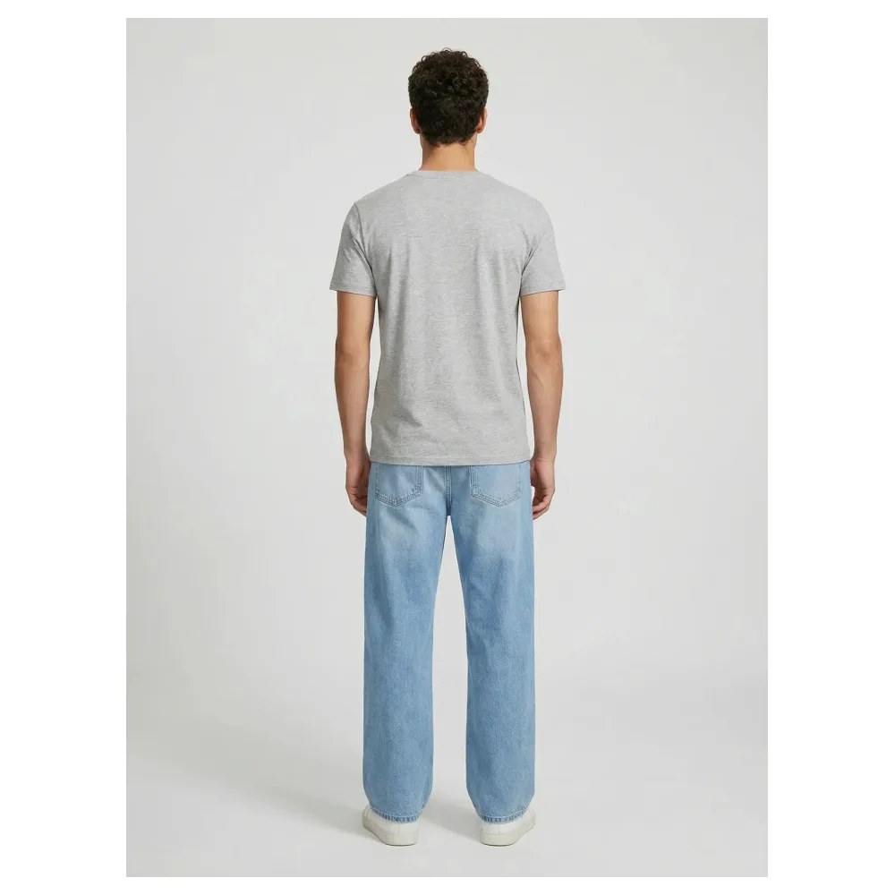 T-shirt gris Made in France | Taille: XXL | Matière: Coton | Couleur: Gris chiné – Bild 3