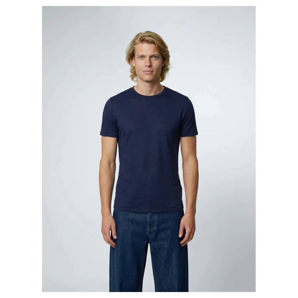 T-shirt en lin Made in France | Taille: Xl | Matériel: Lin bio | Couleur: Bleu – Bild 3