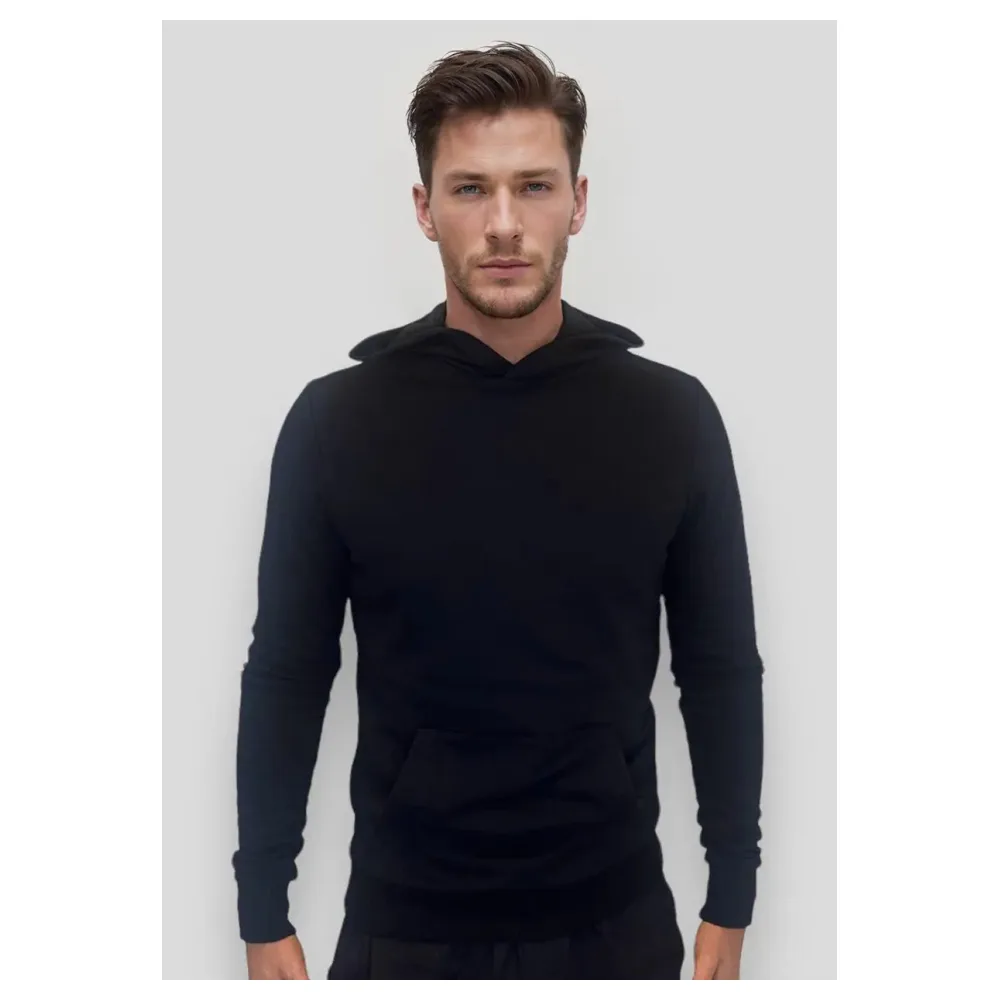 Sweat à capuche fabriqué en France | Taille: S | Matériel: Coton organique | Couleur: Noir – Bild 3