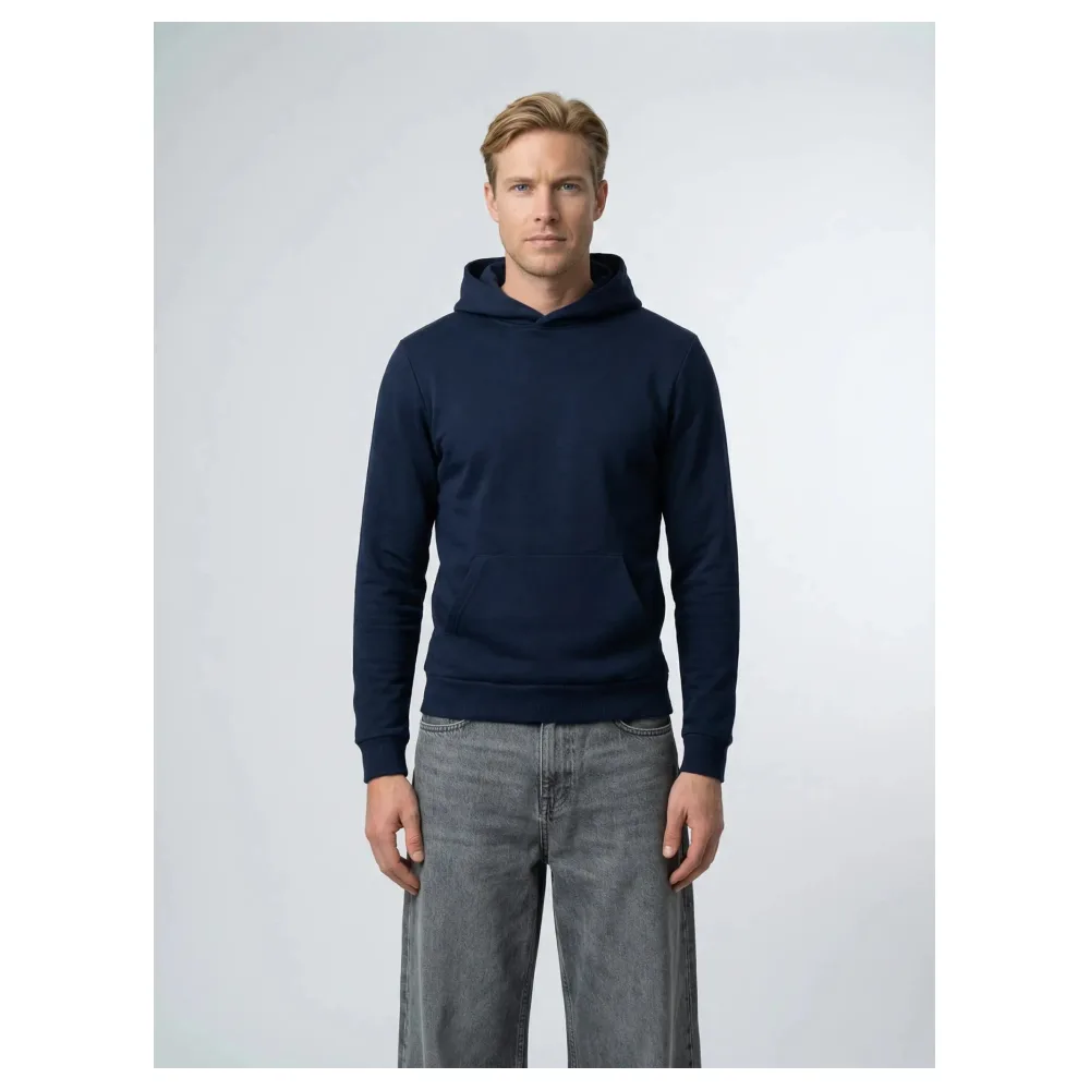 Sweat à capuche bleu marine Made in France | Taille: S | Matériel: Coton organique | Couleur: bleu marine – Bild 3