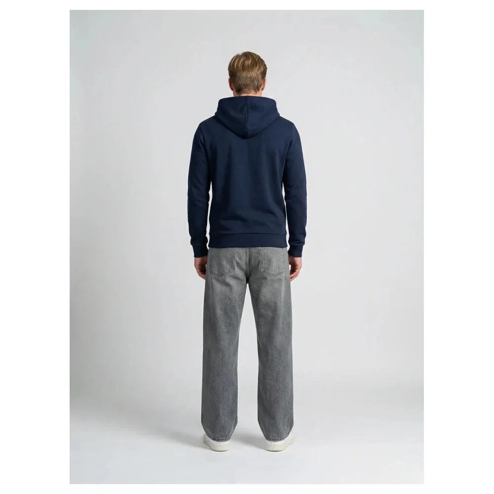 Sweat à capuche bleu marine Made in France | Taille: S | Matériel: Coton organique | Couleur: bleu marine – Bild 5