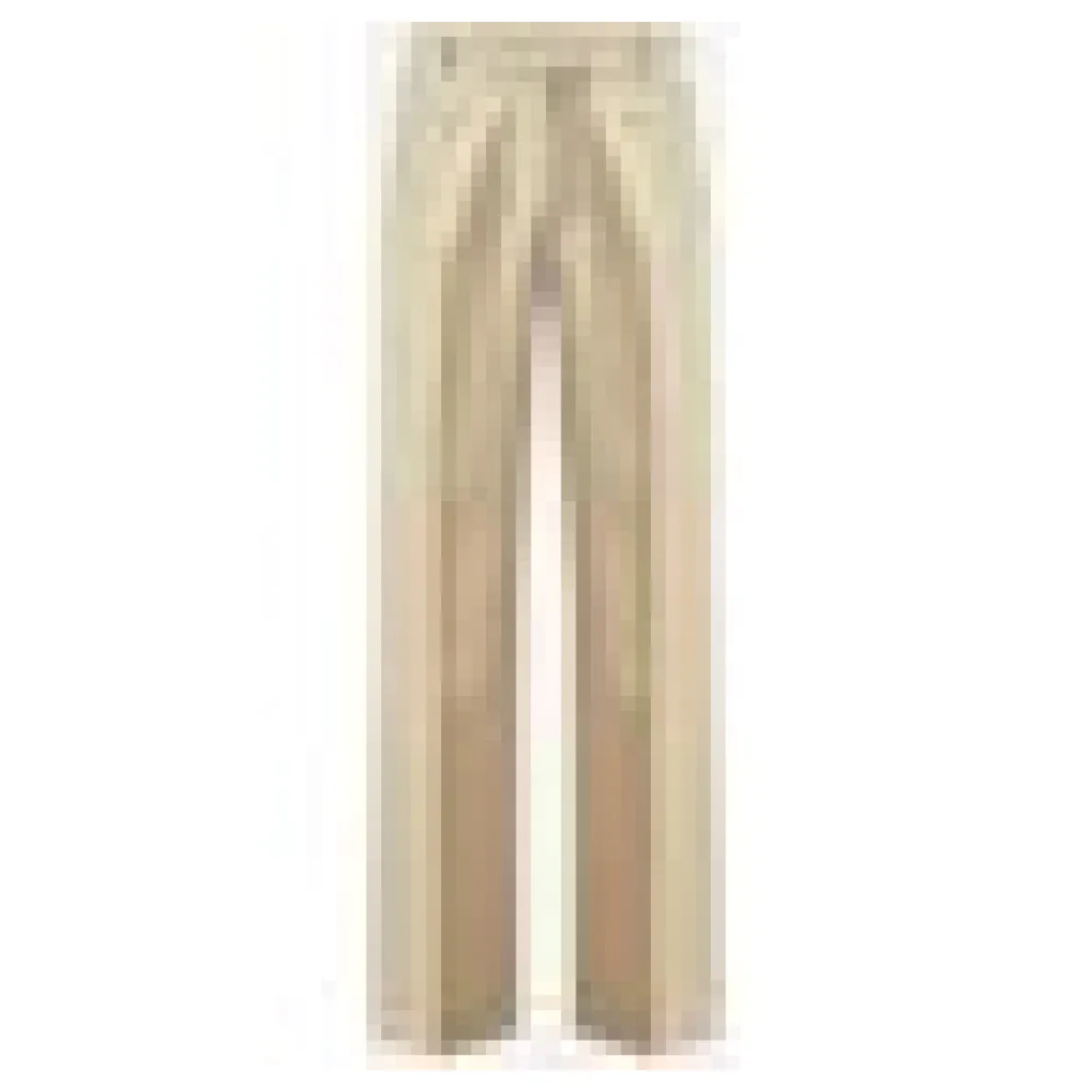 Pantalon taille haute plissé en laine froide épaisse de fabrication française | Taille: Il 44 / fr 38 / US 28 / XS | Couleur: Beige | Matériel: Laine – Bild 6