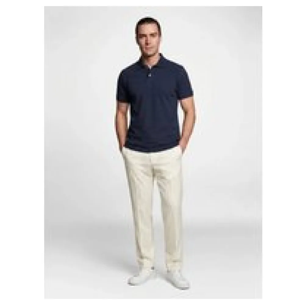 Pantalon Coupe Droite - 100% Coton Épais, Fabriqué en France | Taille: L | Couleur: Blanc | Matériel: Coton – Bild 2