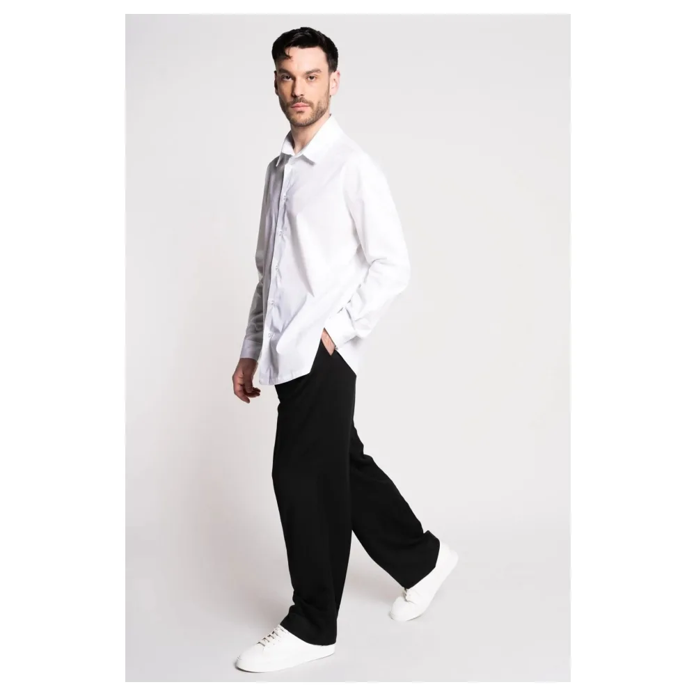 Chemise coupe droite | Couleur: Blanc | Taille: S | Tissu: Coton – Bild 3