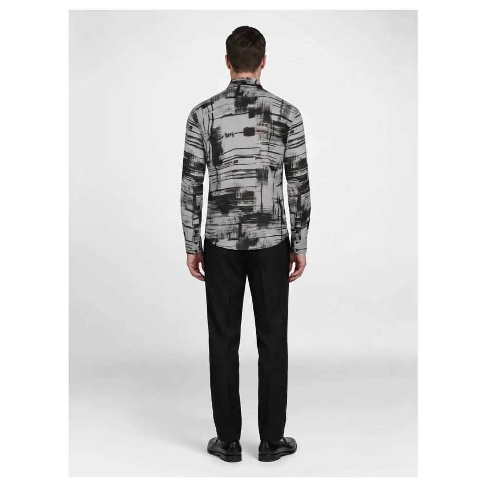 Chemise en lin Geometric Harmony | Taille: S – Bild 6