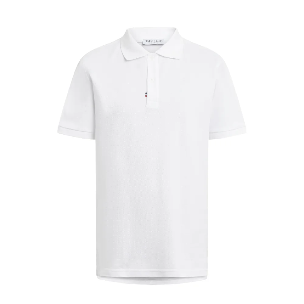 Polo blanc en coton biologique - Fabriqué en France | Taille: L | Couleur: White – Bild 4