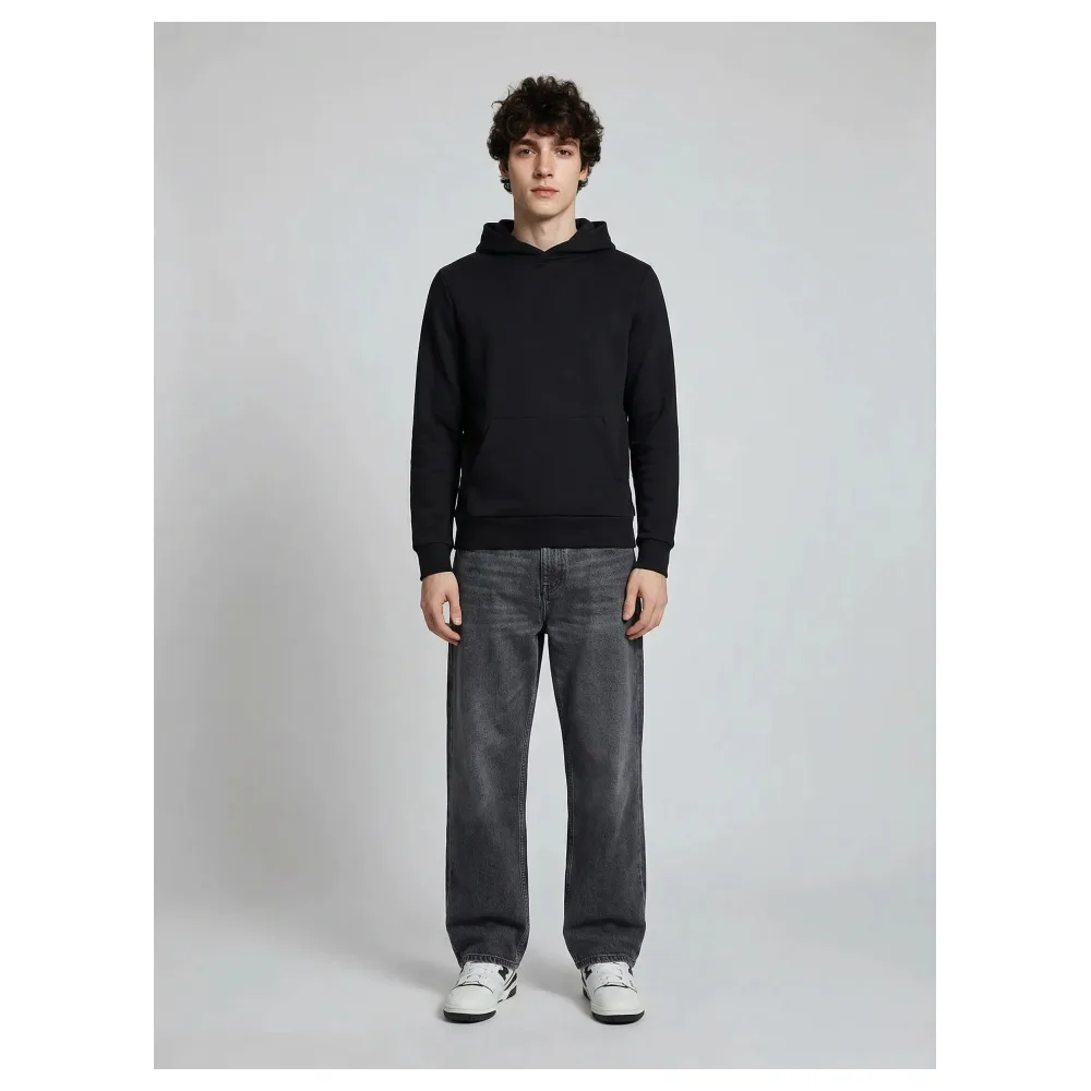 Sweat à capuche noir Made in France | Taille: XS – Bild 3