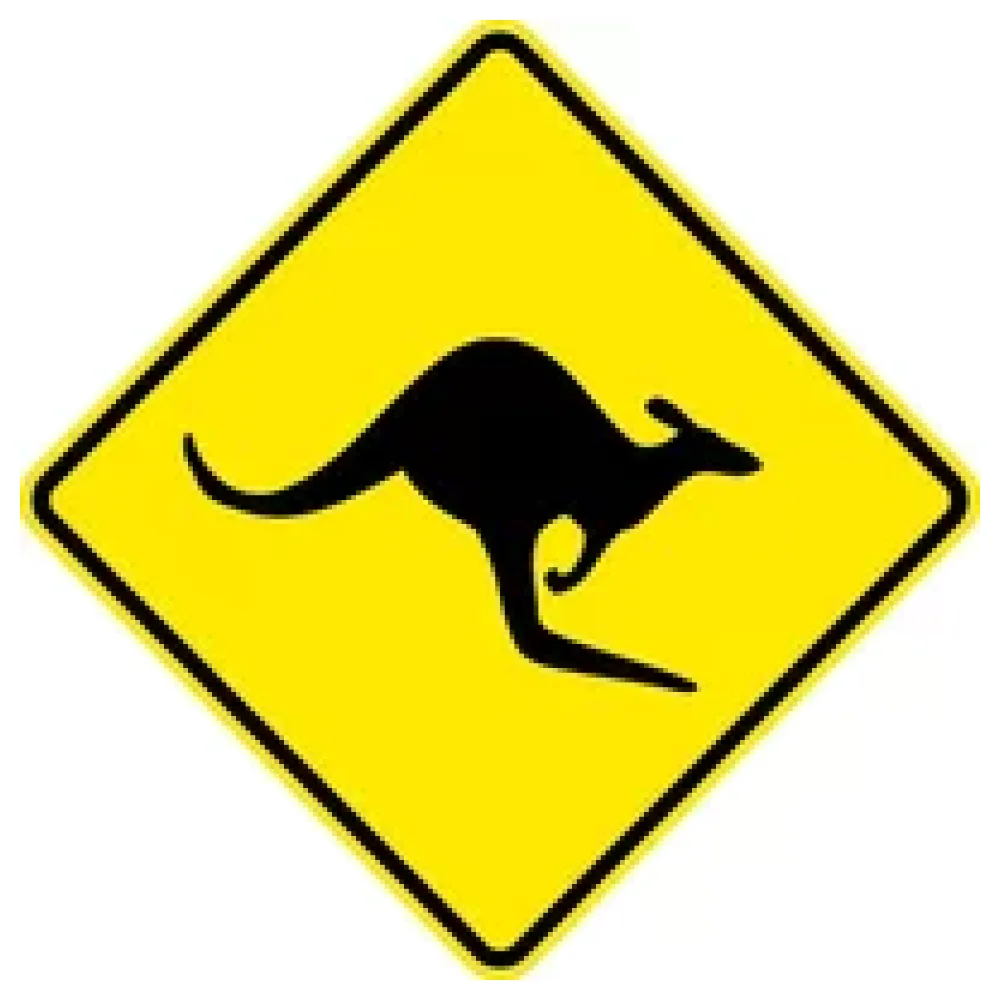 Verkehrsschild Känguru aus Australien – Bild 2