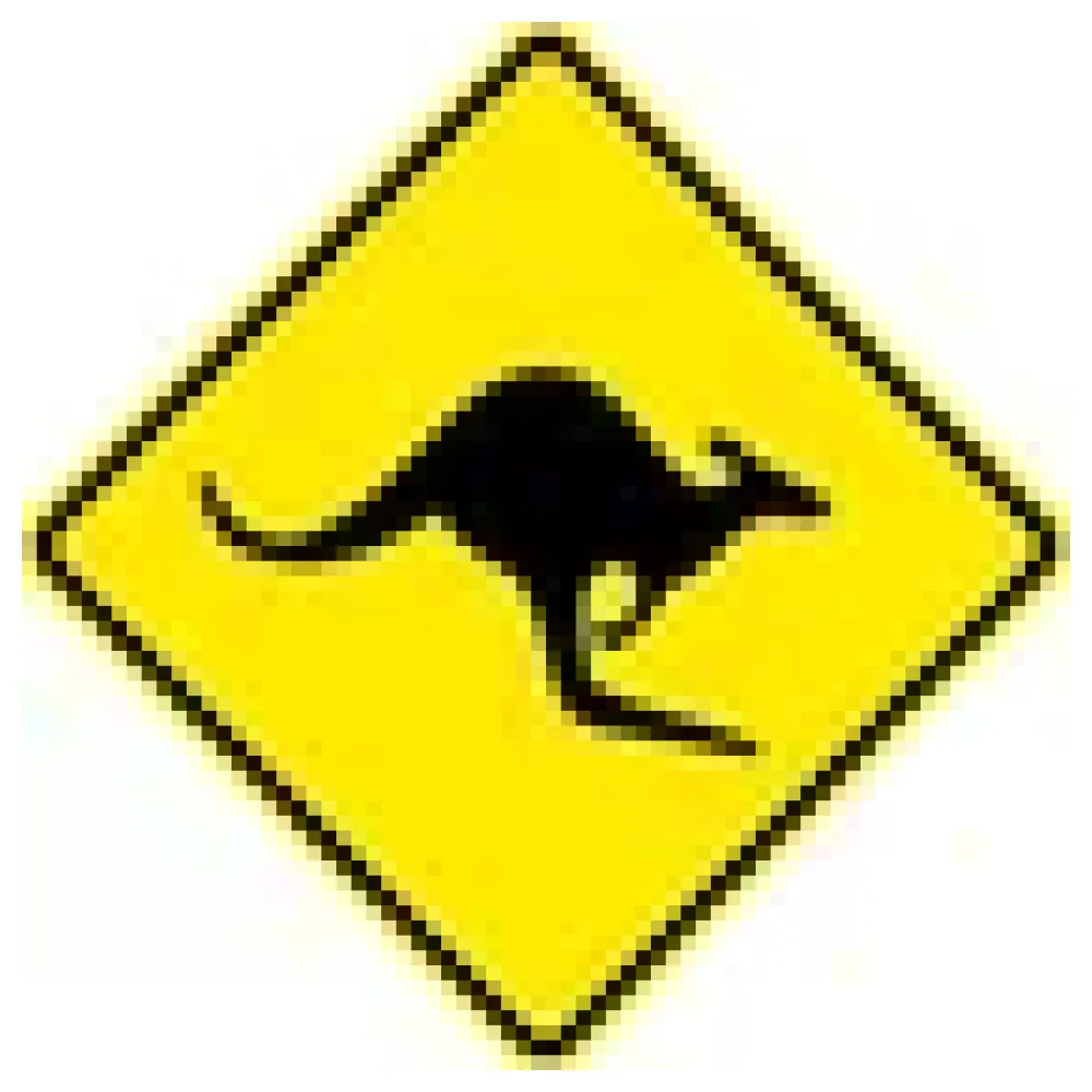 Verkehrsschild Känguru aus Australien – Bild 3