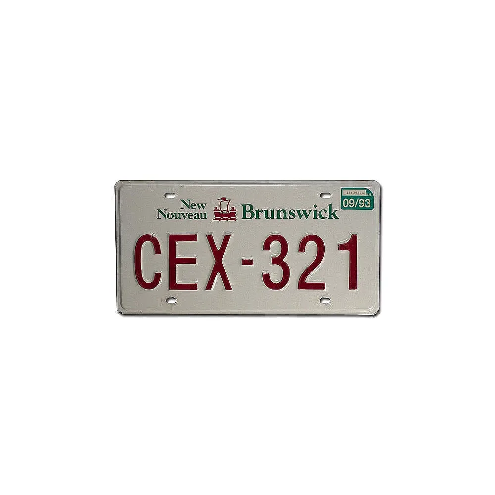Kanadisches Nummernschild New Brunswick