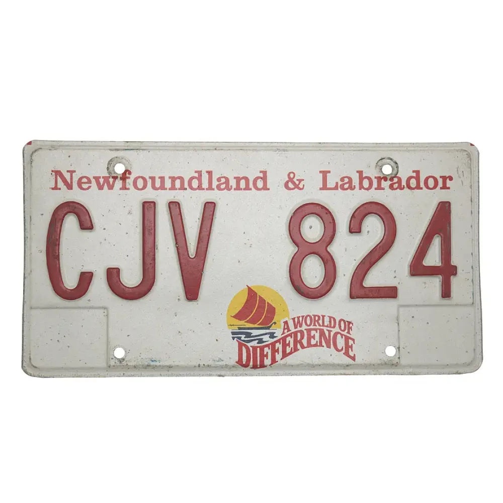Kanadisches Nummernschild Newfoundland & Labrador