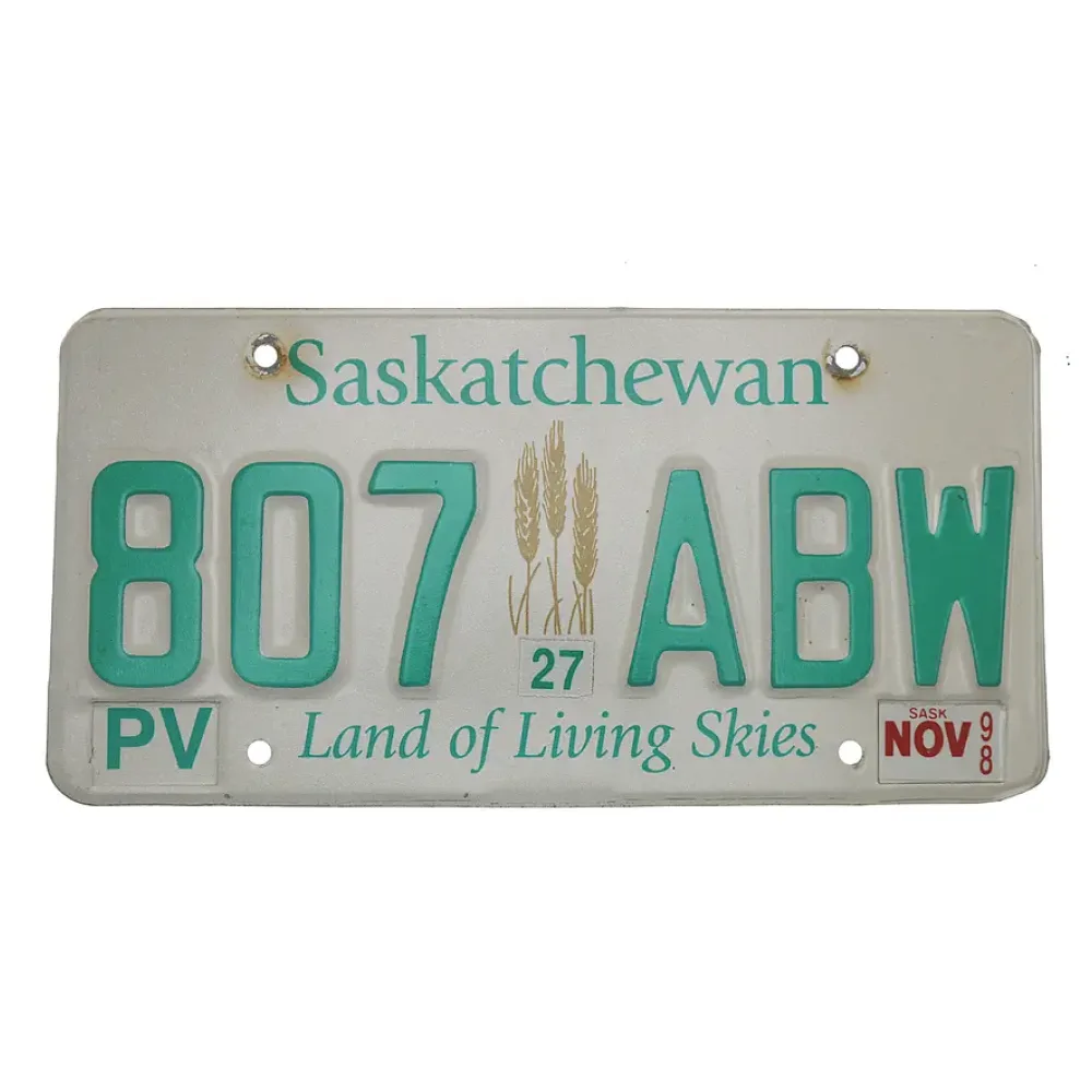 Kanadisches Nummernschild Saskatchewan