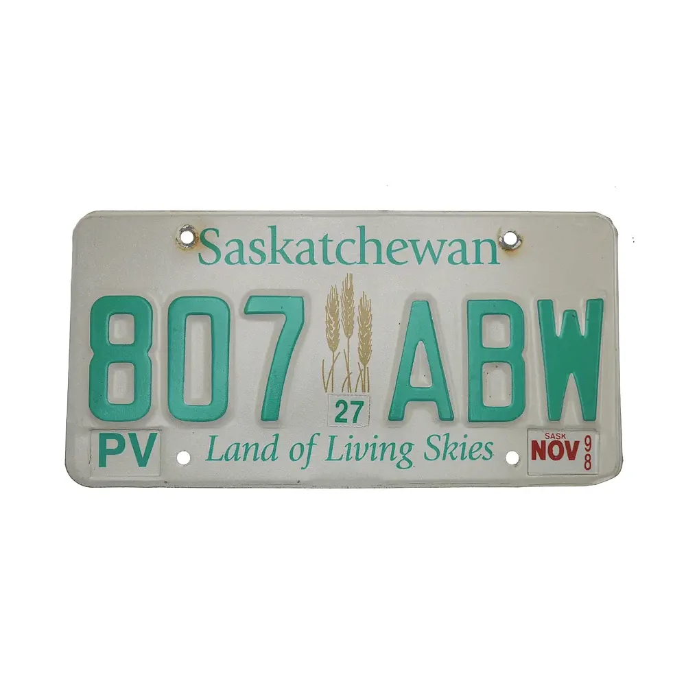Kanadisches Nummernschild Saskatchewan