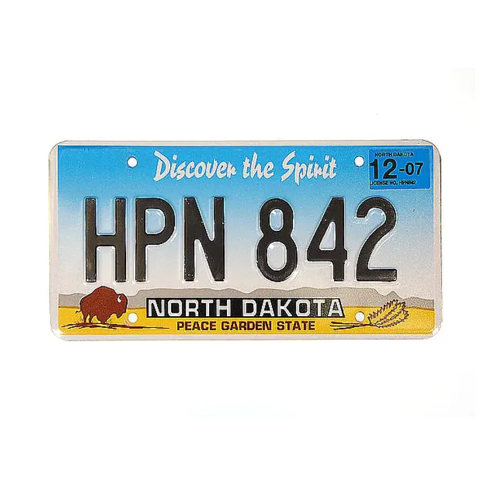 US Nummernschild North Dakota - Discover the Spirit - original