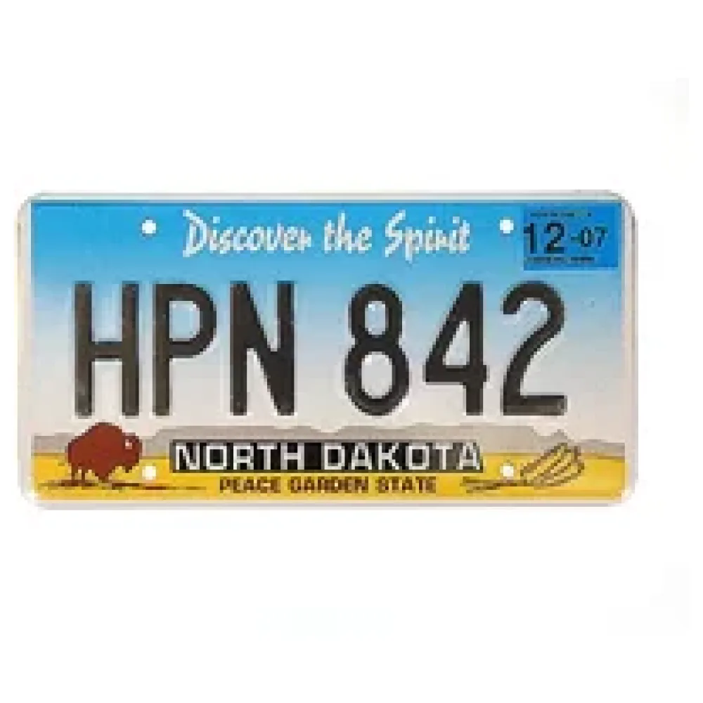 US Nummernschild North Dakota - Discover the Spirit - original – Bild 2