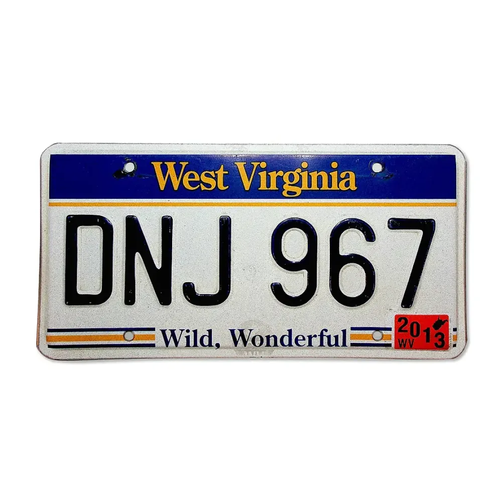 US-Nummernschild West Virginia - Wild Wonderful - original