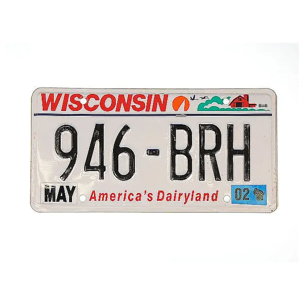 US-Nummernschild Wisconsin - Americas Dairyland - original