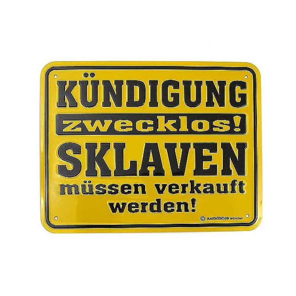 Funschild Kündigung zwecklos