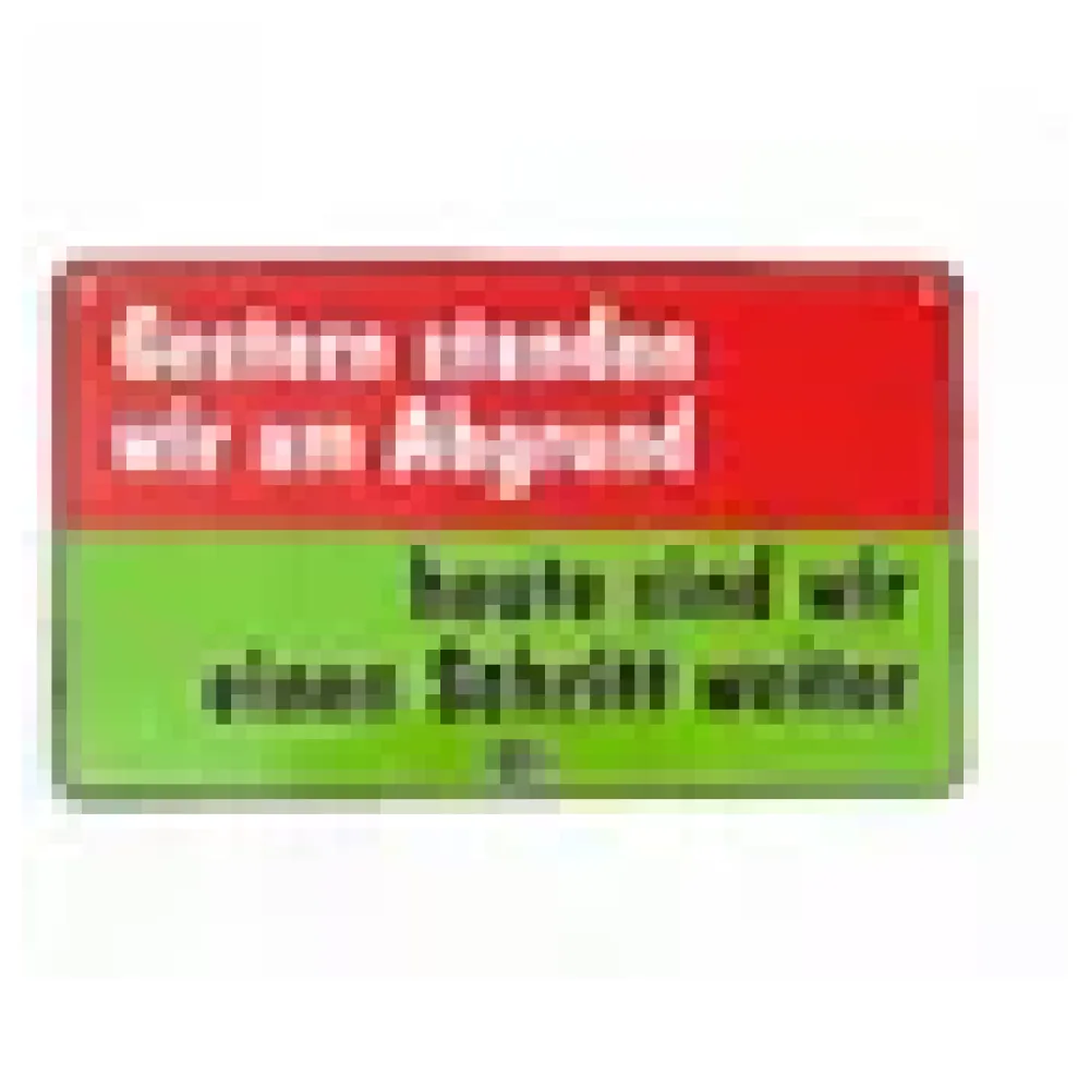 Funschild Gestern standen wir am Abgrund – Bild 3