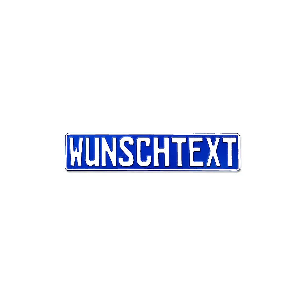 LKW-Namensschild mit Wunschtext 1-farbig dunkelblau