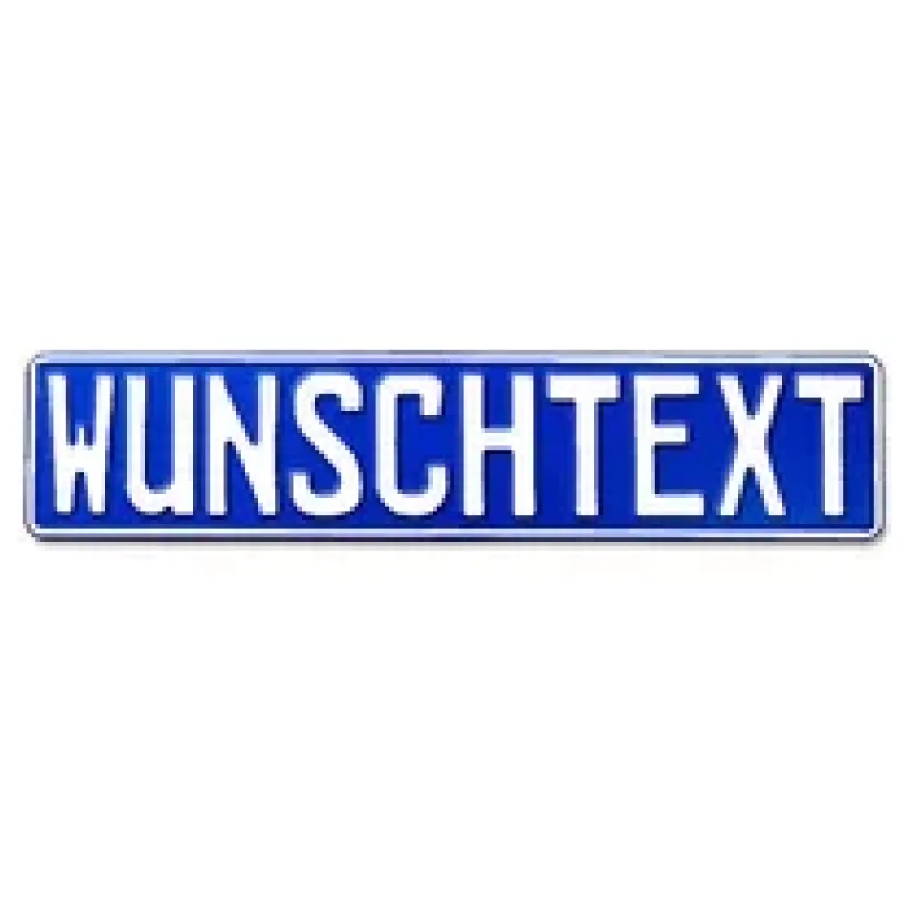LKW-Namensschild mit Wunschtext 1-farbig dunkelblau – Bild 2
