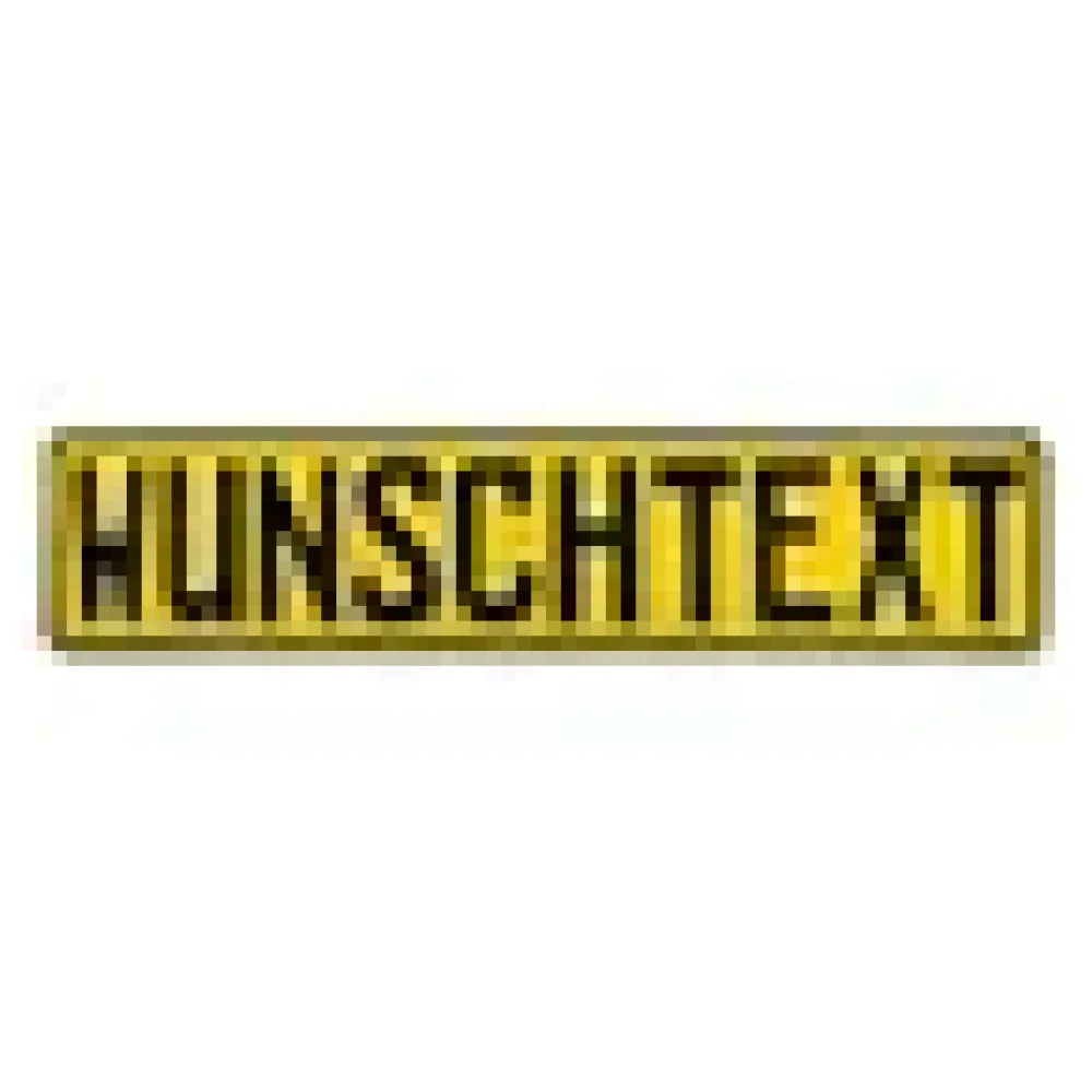 Prägung - Deutsches Kennzeichen mit Wunschtext 1-farbig gelb – Bild 3