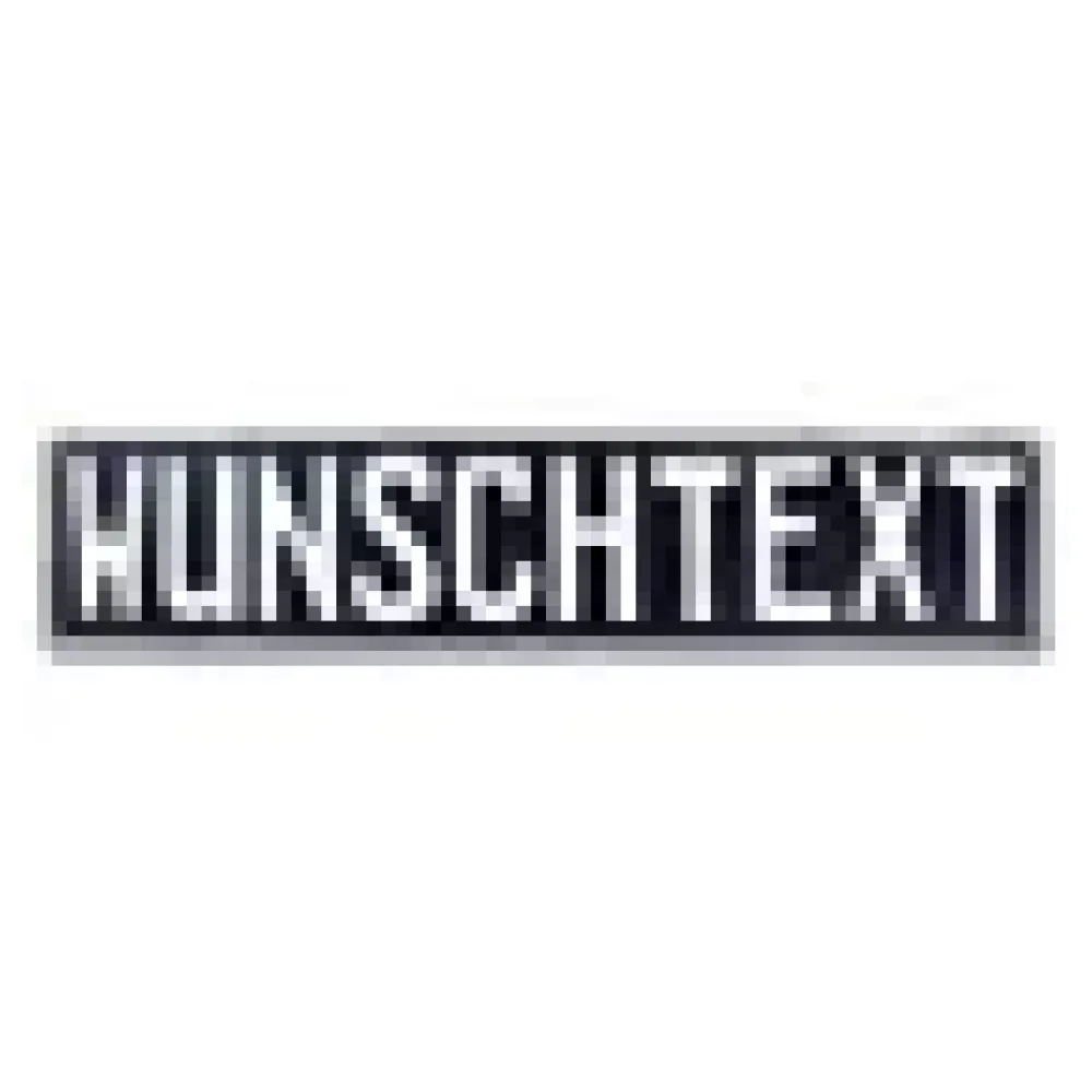 Prägung - Deutsches Kennzeichen mit Wunschtext 1-farbig schwarz – Bild 3