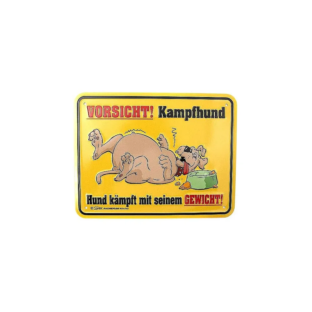 Funschild -Kampfhund-