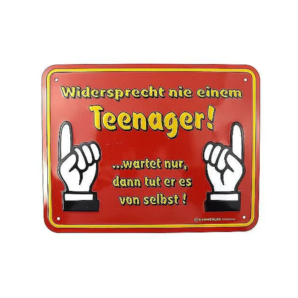 Funschild -Widersprecht nie einem Teenager-
