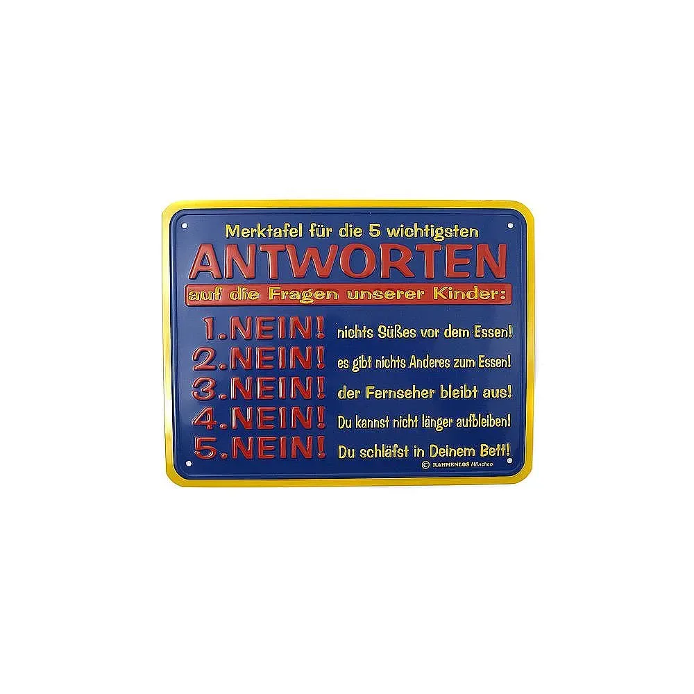 Funschild -Antworten-