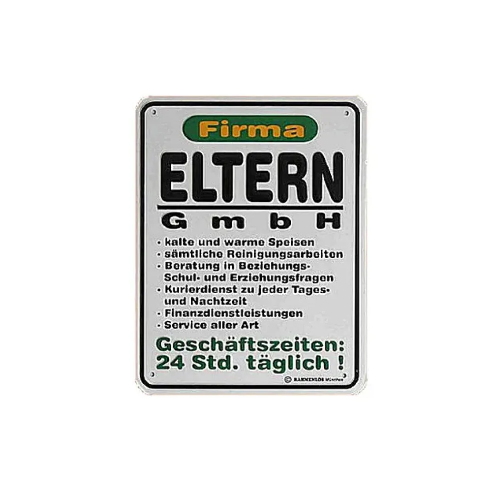 Funschild -Firma Eltern GmbH-