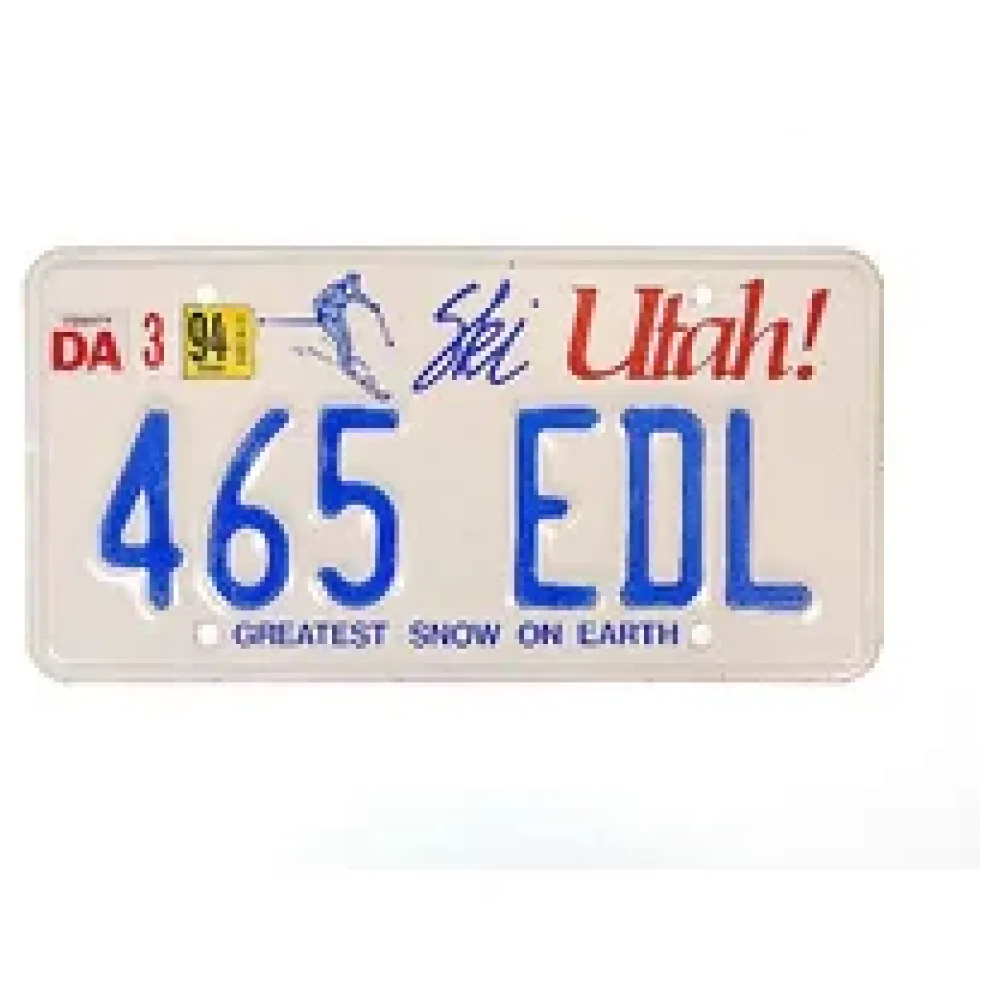 US Nummernschild Utah - Ski Greatest Snow on Earth - original – Bild 2