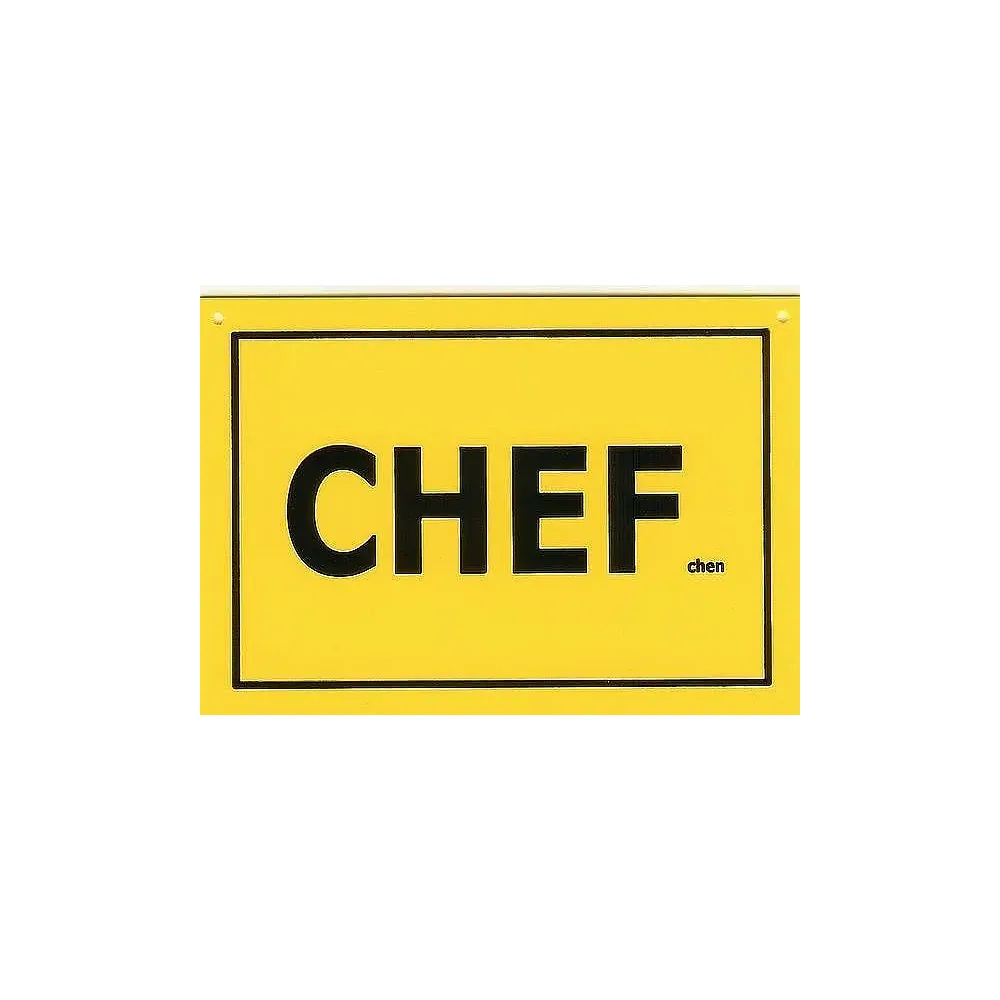 Schild als Postkarte: Chefchen