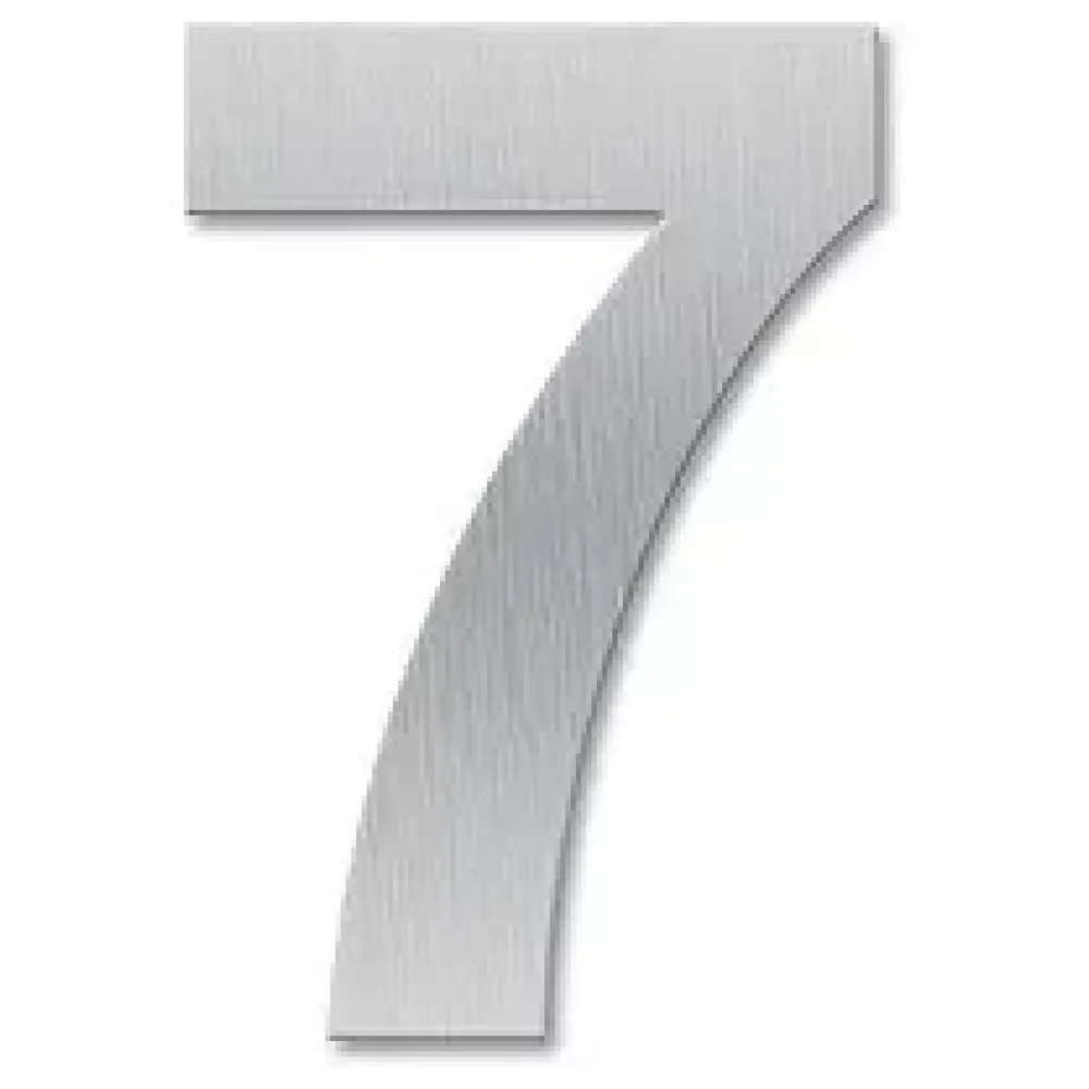 Hausnummer 7 - Schriftart Klassik aus Edelstahl – Bild 2