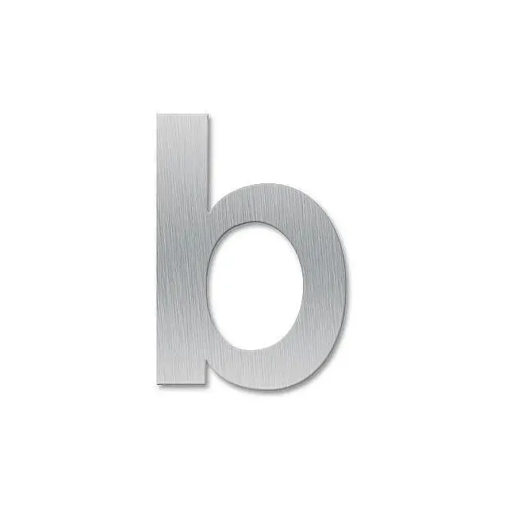Kleinbuchstabe b - Schriftart Klassik aus Edelstahl