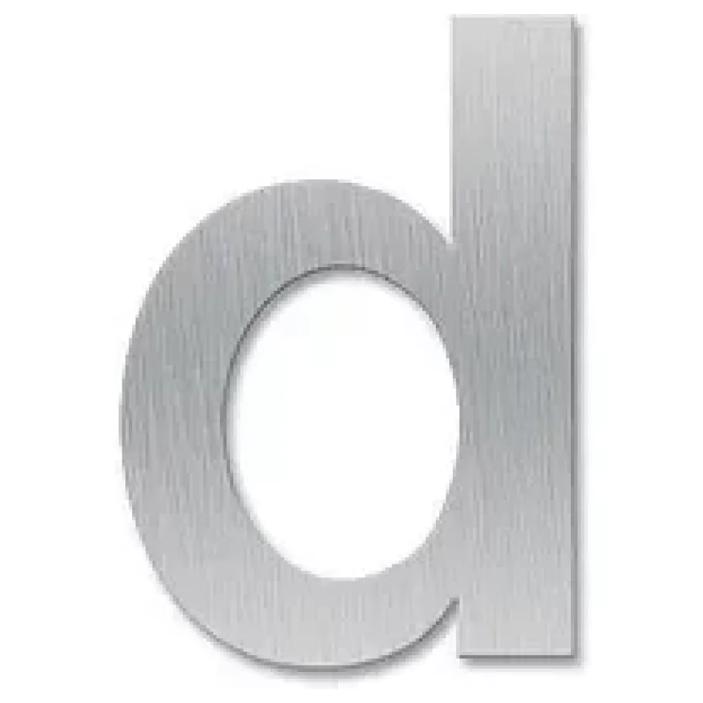 Kleinbuchstabe d - Schriftart Klassik aus Edelstahl – Bild 2