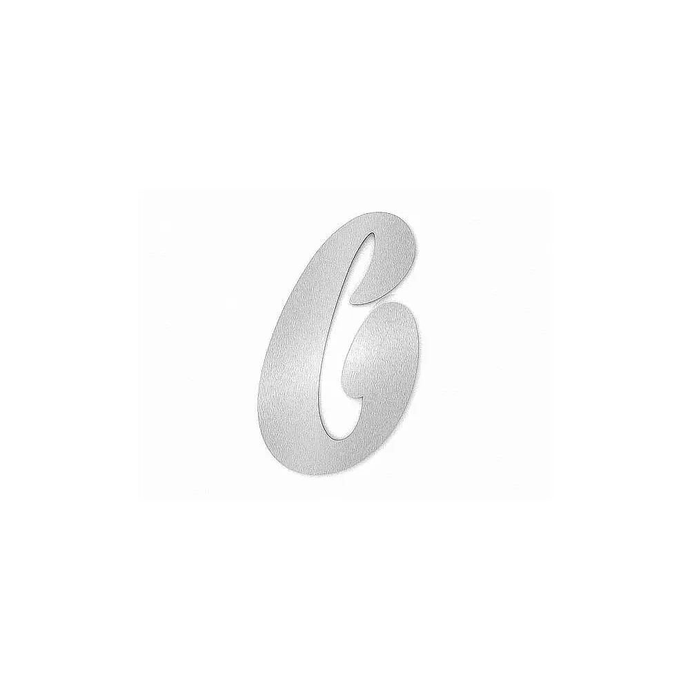 Edelstahl Hausnummer Buchstabe b in Forte Schrift