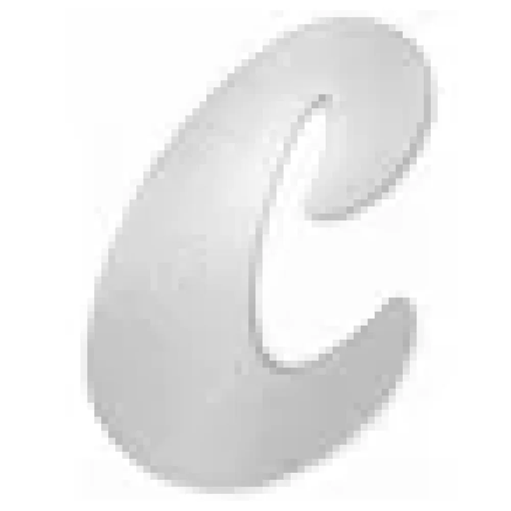 Edelstahl Hausnummer Buchstabe c in Forte Schrift – Bild 3