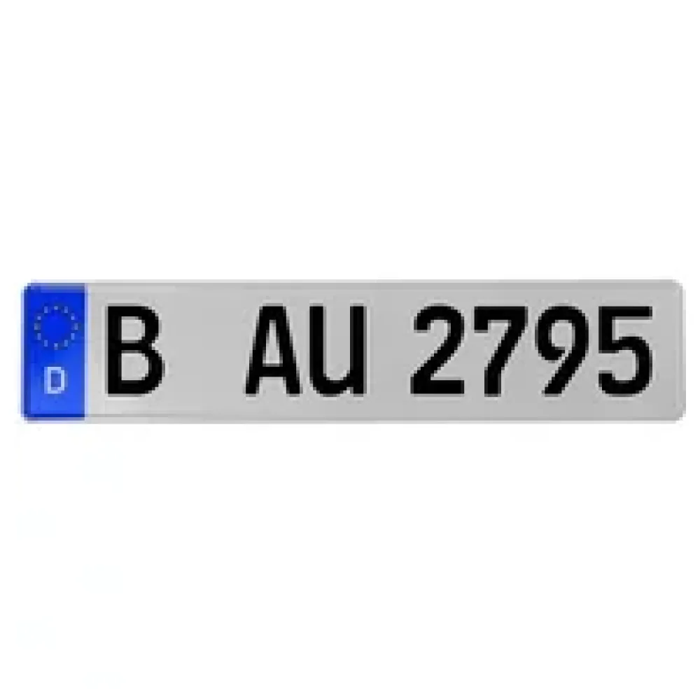Kennzeichen im deutschen Format für Fahrradträger – Bild 2