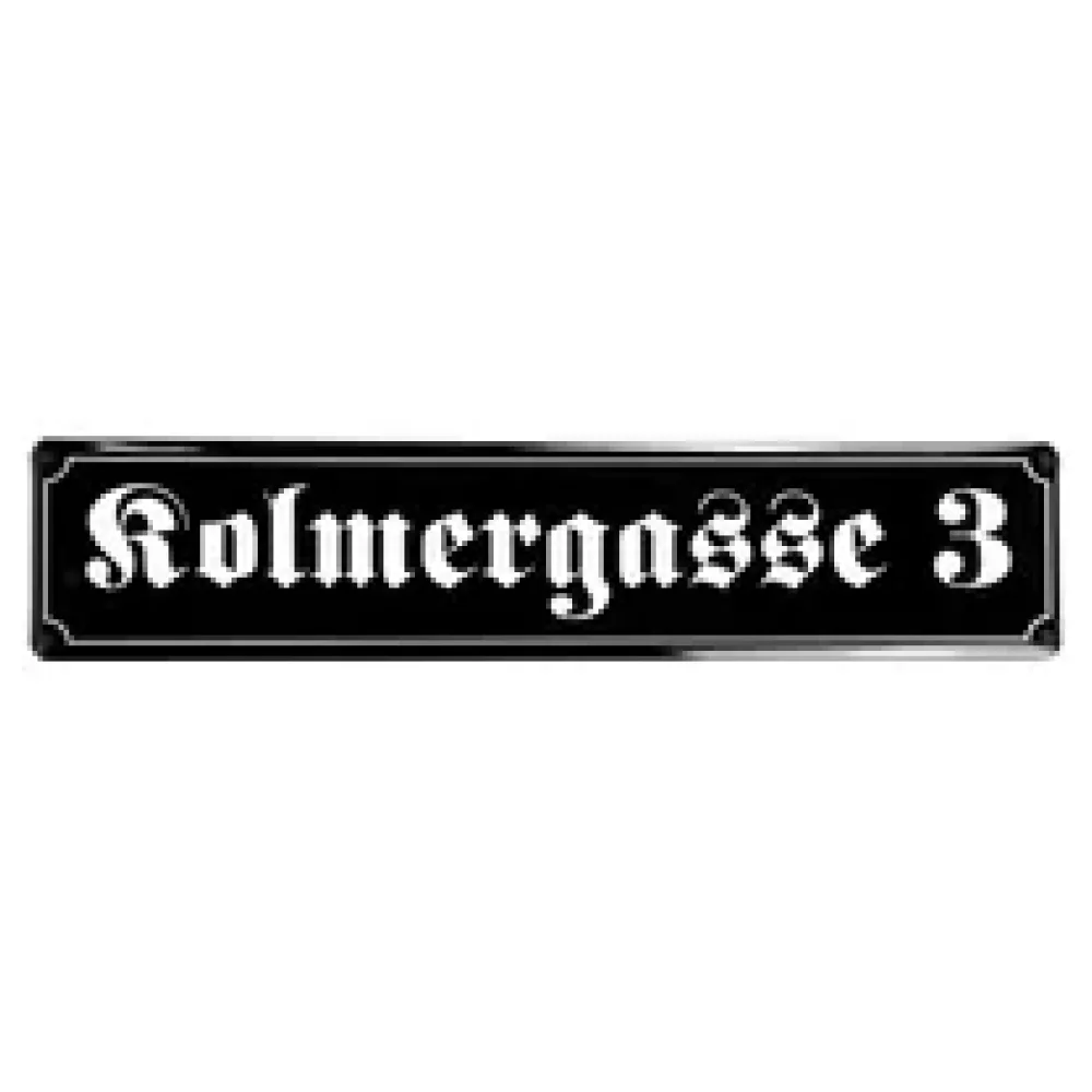 Emaille Straßenschild | 70 x 14,8 cm | max. 20 Buchstaben – Bild 2