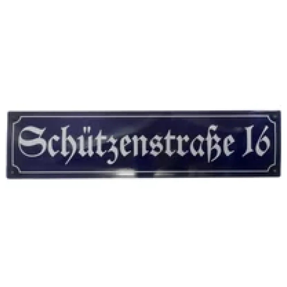 Emaille Straßenschild | 59,4 x 14,8 cm | max. 15 Zeichen – Bild 2