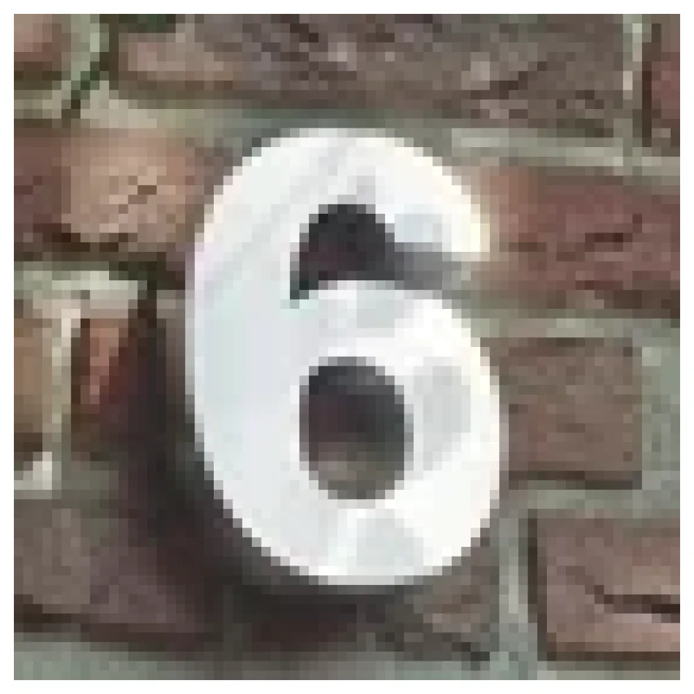 3D Hausnummer 6 aus Edelstahl - Höhe 16 cm Tiefe 3 cm – Bild 3