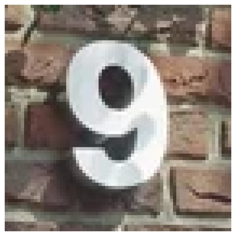 3D Hausnummer 9 aus Edelstahl - Höhe 16 cm Tiefe 3 cm – Bild 3